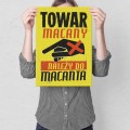 Plakat metalowy - Towar macany M.jpg