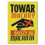 Poster metalowy "Towar macany"