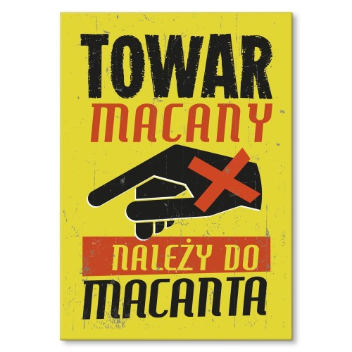 Plakat metalowy - Towar macany.jpg