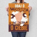 Plakat metalowy - Dbaj o narzędzia L.jpg