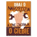 Plakat metalowy - Dbaj o narzędzia.jpg
