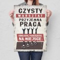 Plakat metalowy - Czysty warsztat_prezent L.jpg