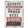 Plakat metalowy - Czysty warsztat_prezent.jpg