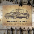 Plakat metalowy - Renault 5 GTX S2.jpg