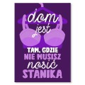 Plakat metalowy - Dom bez stanika.jpg