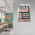 Plakat z metalu - Trzeźwy poniedziałek L 2.jpg