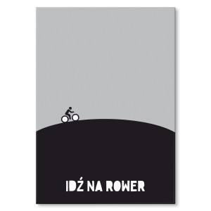 Plakat metalowy "Idź na rower"
