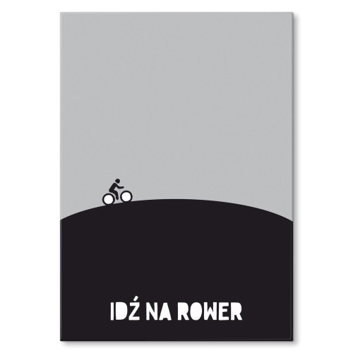 Plakat metalowy - Idź na rower.jpg