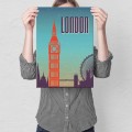 Plakat metalowy - Londyn M.jpg