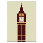 Plakat metalowy "Big Ben Londyn"
