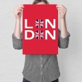 Plakat metalowy - Londyn - London M.jpg