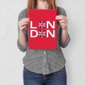 Plakat metalowy - Londyn - London S.jpg