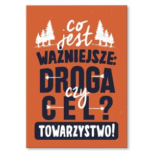 Plakat metalowy "Droga czy cel"