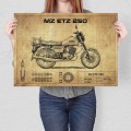Plakat-metalowy-MZ-ETZ-250-drawn-Prezent L.jpg