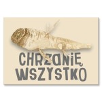 Plakat metalowy "Wszystko chrzanię"