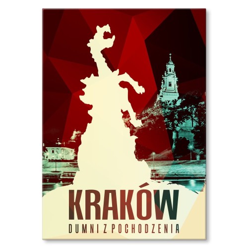 Poster z metalu - Kraków - dumni z pochodzenia.jpg