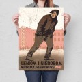 Plakat z metalu - Leniom i nierobom L.jpg