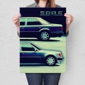 Plakat metalowy - Mercedes 500E L.jpg