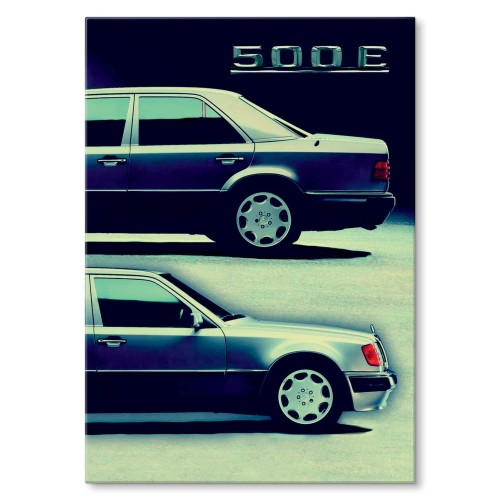 Plakat metalowy - Mercedes 500E.jpg