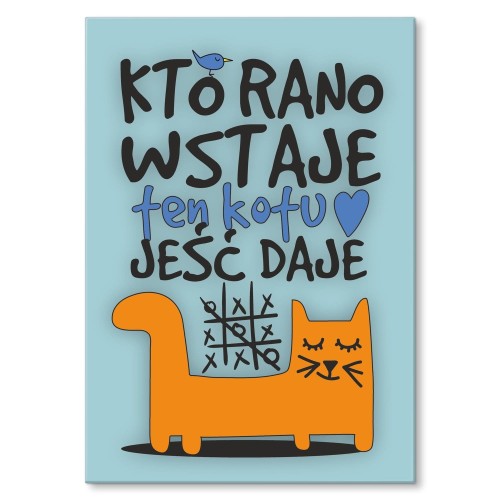 Tablica metalowa - Kto rano wstaje KOT.jpg