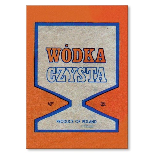 Plakat metalowy - Wodka Czysta.jpg