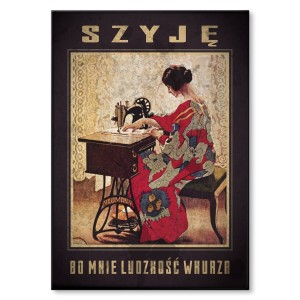 Plakat metalowy "Szyję"