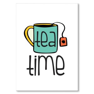 Plakat metalowy "Tea Time - Herbata"
