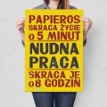Plakat metalowy - Nudna praca L.jpg