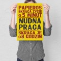 Plakat metalowy - Nudna praca M.jpg