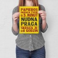 Plakat metalowy - Nudna praca S.jpg