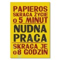 Plakat metalowy - Nudna praca.jpg