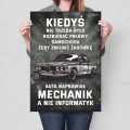 Plakat metalowy - Kiedyś naprawiał mechanik L.jpg