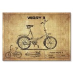Plakat metalowy "Rower Wigry 3"