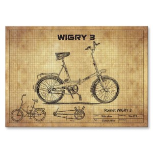 Plakat metalowy "Rower Wigry 3"
