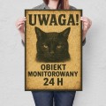 Plakat-metalowy-Obiekt-monitorowany-kotem L.jpg