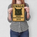 Plakat-metalowy-Obiekt-monitorowany-kotem S.jpg