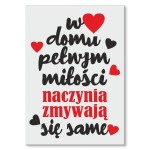 Poster metalowy "W domu pełnym miłości"