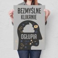 Plakat-metalowy-Bezmyslne-klikanie-Prezent L.jpg