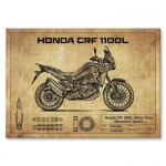Plakat metalowy "Motocykl Honda CRF 1100L Africa Twin Adventure Sports"