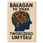 Poster metalowy "Bałagan i twórczy umysł"