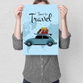 Plakat-metalowy-Time-to-travel-Prezent M.jpg