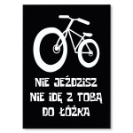 Poster metalowy "Nie jeździsz - Rower"