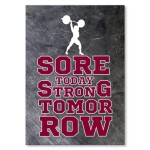 Plakat metalowy "Sore today"