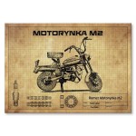 Plakat metalowy "Romet Motorynka M2"