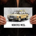Plakat-metalowy-auto-Mercedes-W123 S.jpg