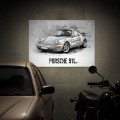 Plakat-metalowy-samochód-Porsche-911-964 L 2.jpg