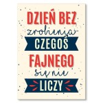 Plakat metalowy "Coś fajnego"