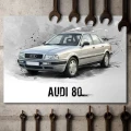 Audi-80-B4-plakat-z-metalu-do-warsztatu.webp