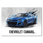 Plakat metalowy "Chevrolet Camaro ZL1"