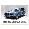 Ford-Mustang-Shelby-GT500-plakat-metalowy-z-grafika.webp